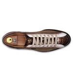 Harris Firenze 1913 Genuine Python & Nubuck Print Sneakers Brown