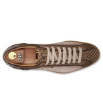 Harris Firenze 1913 Genuine Python & Monogram Sneakers Brown