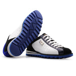 Harris Firenze 1913 Crocodile Embossed & Suede Sneakers White