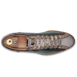 Harris Firenze 1913 Elephant Embossed & Tweed Sneakers Green