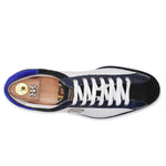 Harris Firenze 1913 Crocodile Embossed & Suede Sneakers White