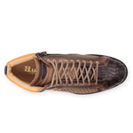 Harris Firenze 1913 Genuine Python & Crocodile Embossed Ankle Boot Brown