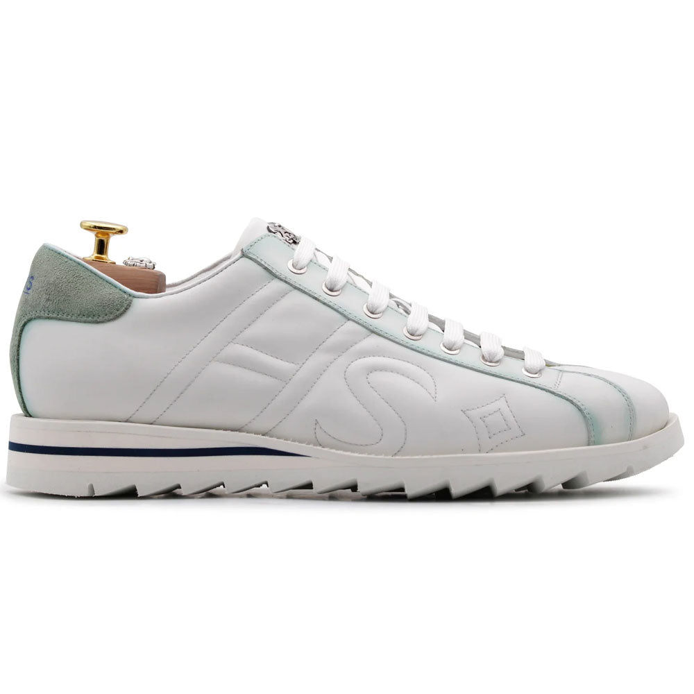 Harris Firenze 1913 Shaded Leather Sneakers White