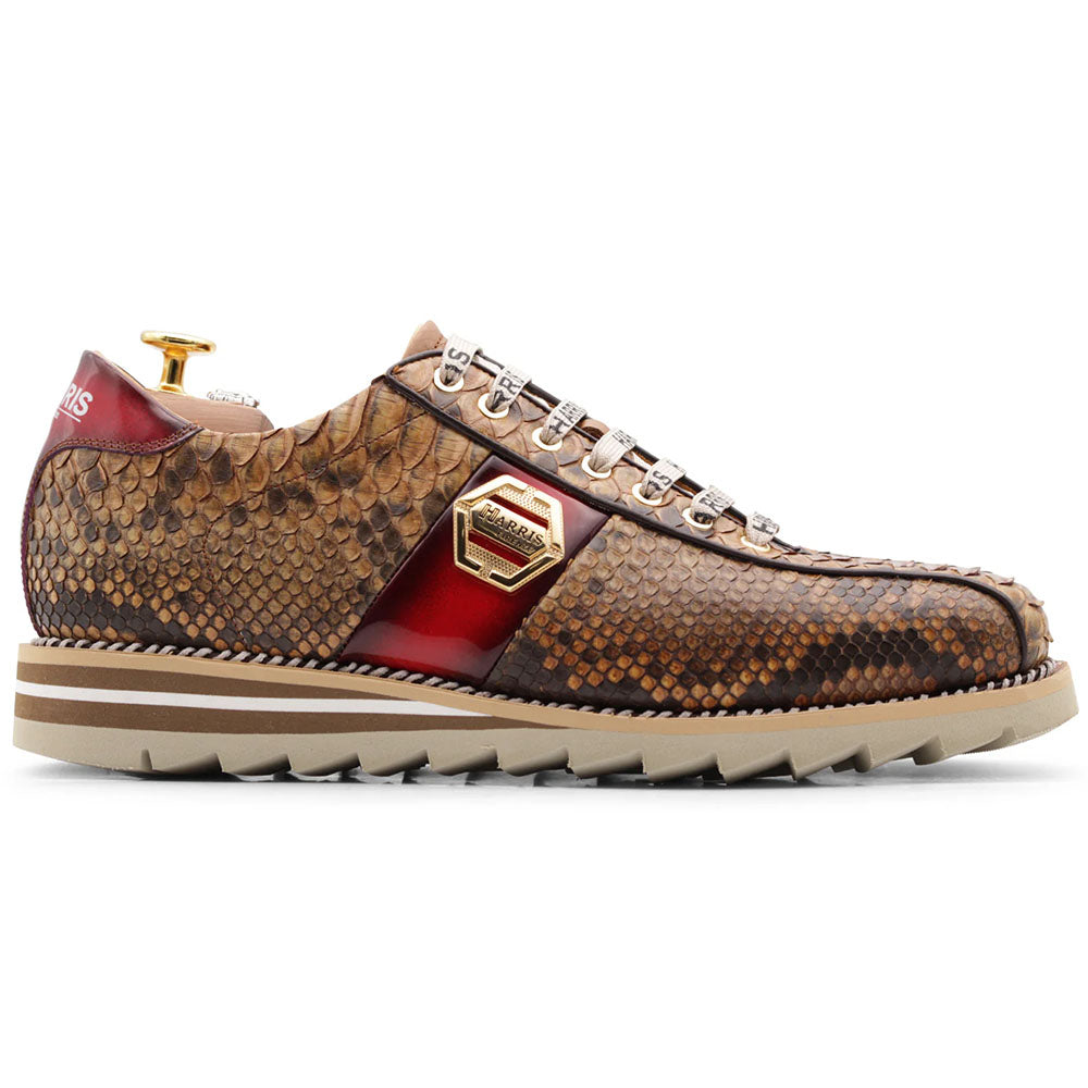 Harris Firenze 1913 Fine Python Sneakers Beige