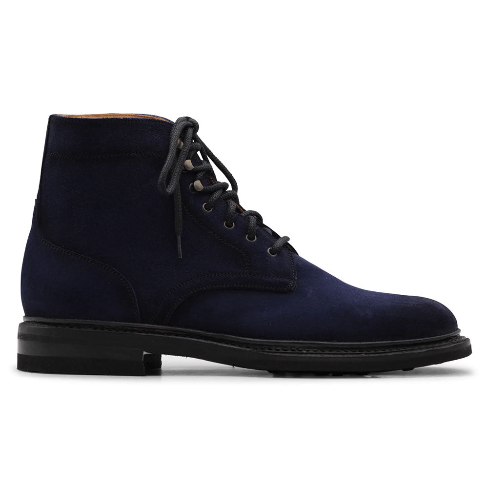 Harris Firenze 1913 Smooth Suede Lace Up Boot Blue