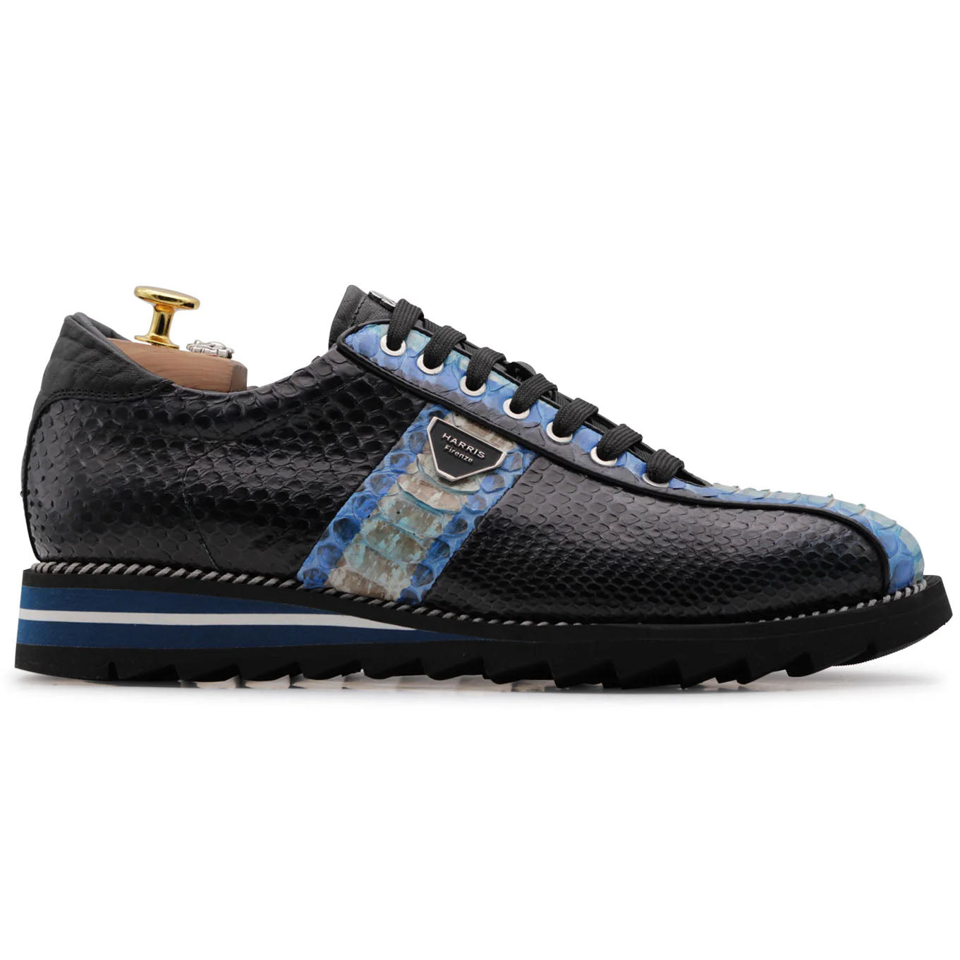 Harris Firenze 1913 Limited Edition Python Sneakers Black / Blue