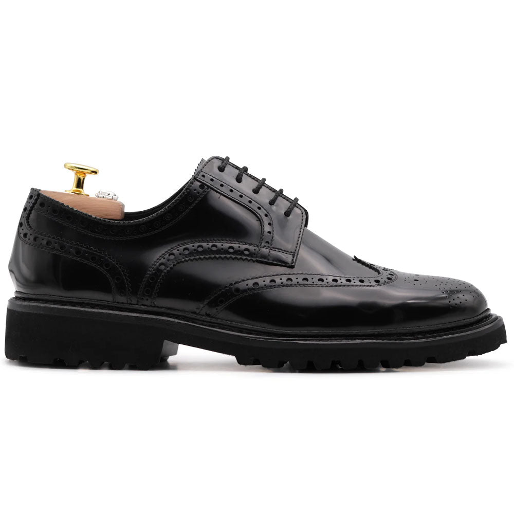 Harris Firenze 1913 Brushed Leather Derby Black
