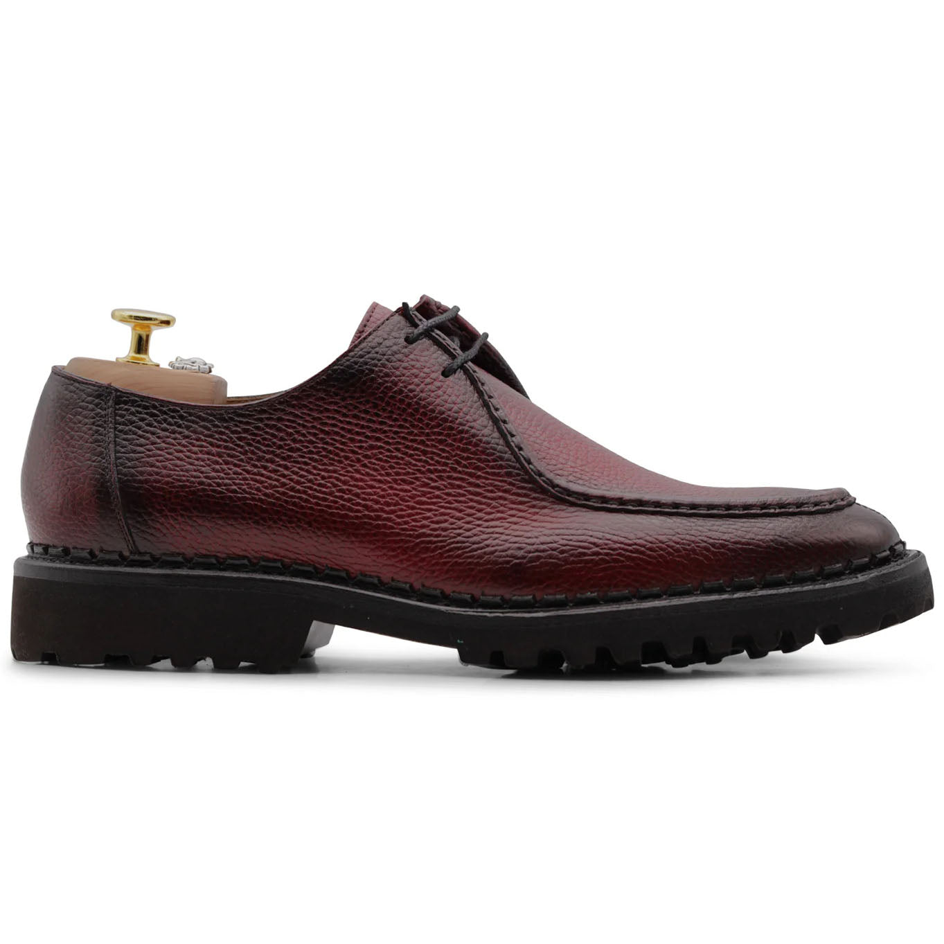Harris Firenze 1913 Moose Effect Leather Derby Red