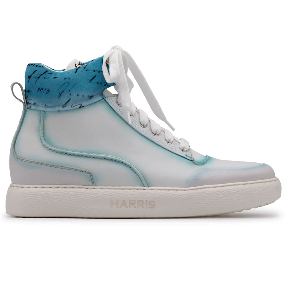 Harris Firenze 1913 Shaded Soft Leather Ankle Boot Blue