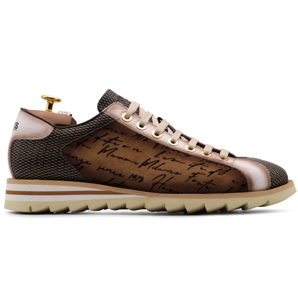 Harris Firenze 1913 Writer Suede Sneakers Brown