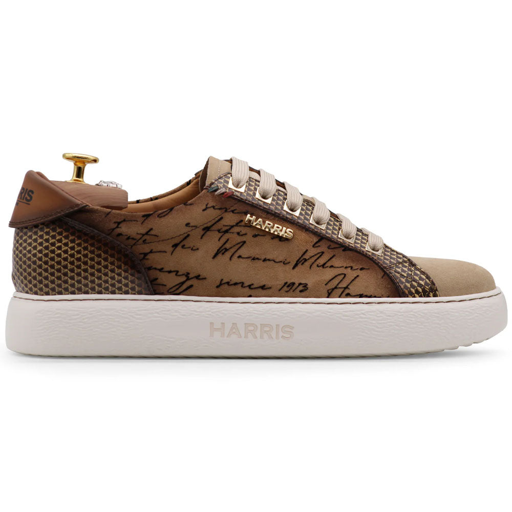 Harris Firenze 1913 Suede Writer Sneakers Brown