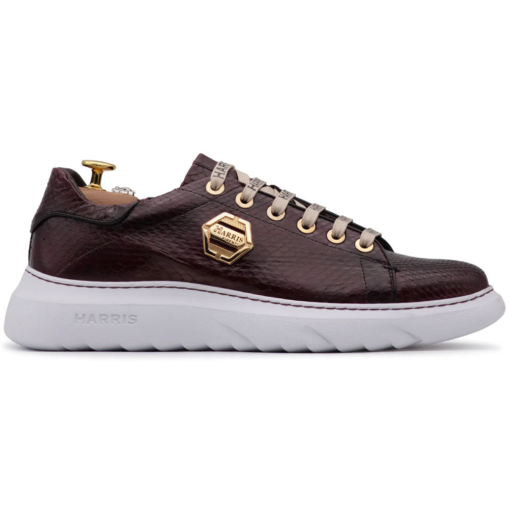 Harris Firenze 1913 Python Sneakers Bordeaux
