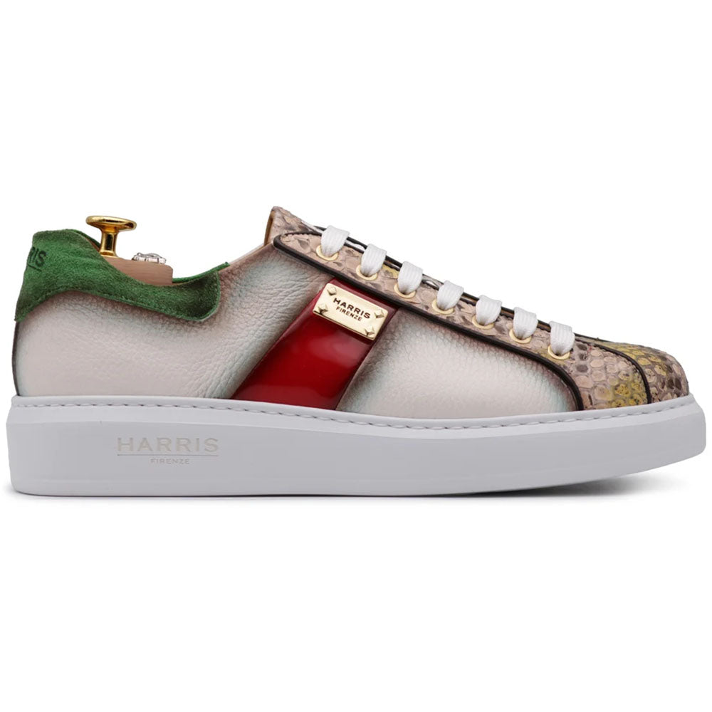 Harris Firenze 1913 Genuine Python & Soft Leather Sneakers Multicolor