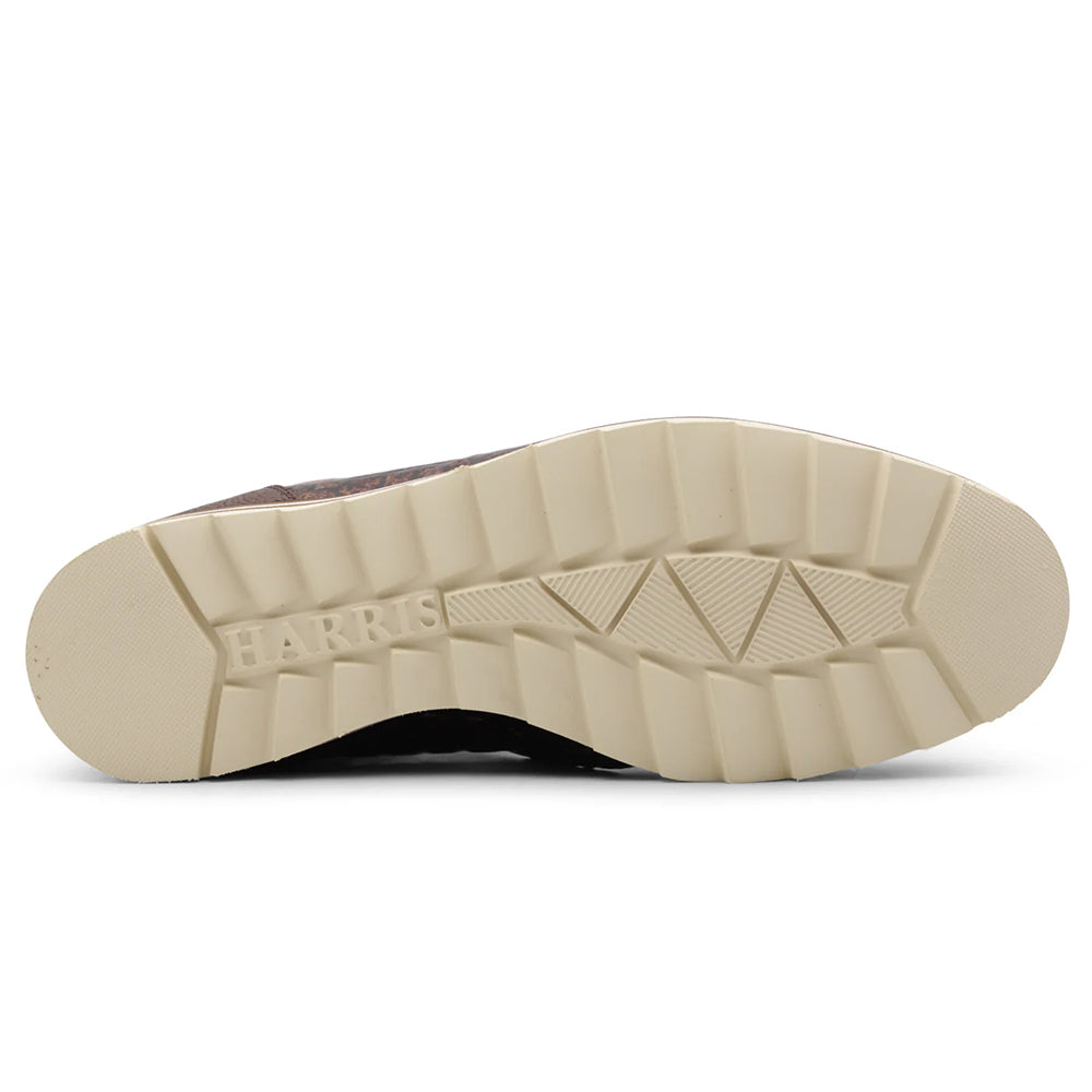 Harris Firenze 1913 Refined Details Leather Sneakers Brown