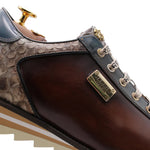 Harris Firenze 1913 Refined Details Leather Sneakers Brown