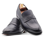 Harris Firenze 1913 Rice Grain Embossed Leather Blue
