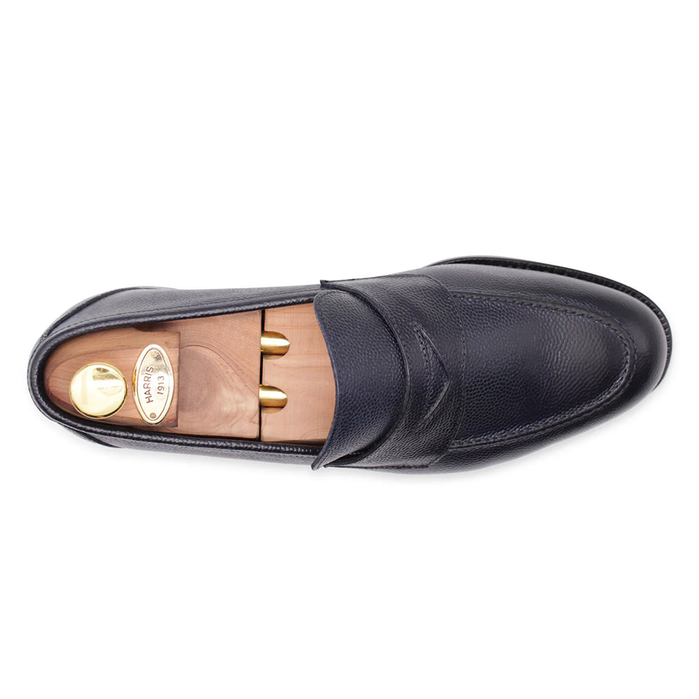 Harris Firenze 1913 Rice Grain Embossed Leather Blue