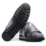 Harris Firenze 1913 Shaded Python Sneakers Black