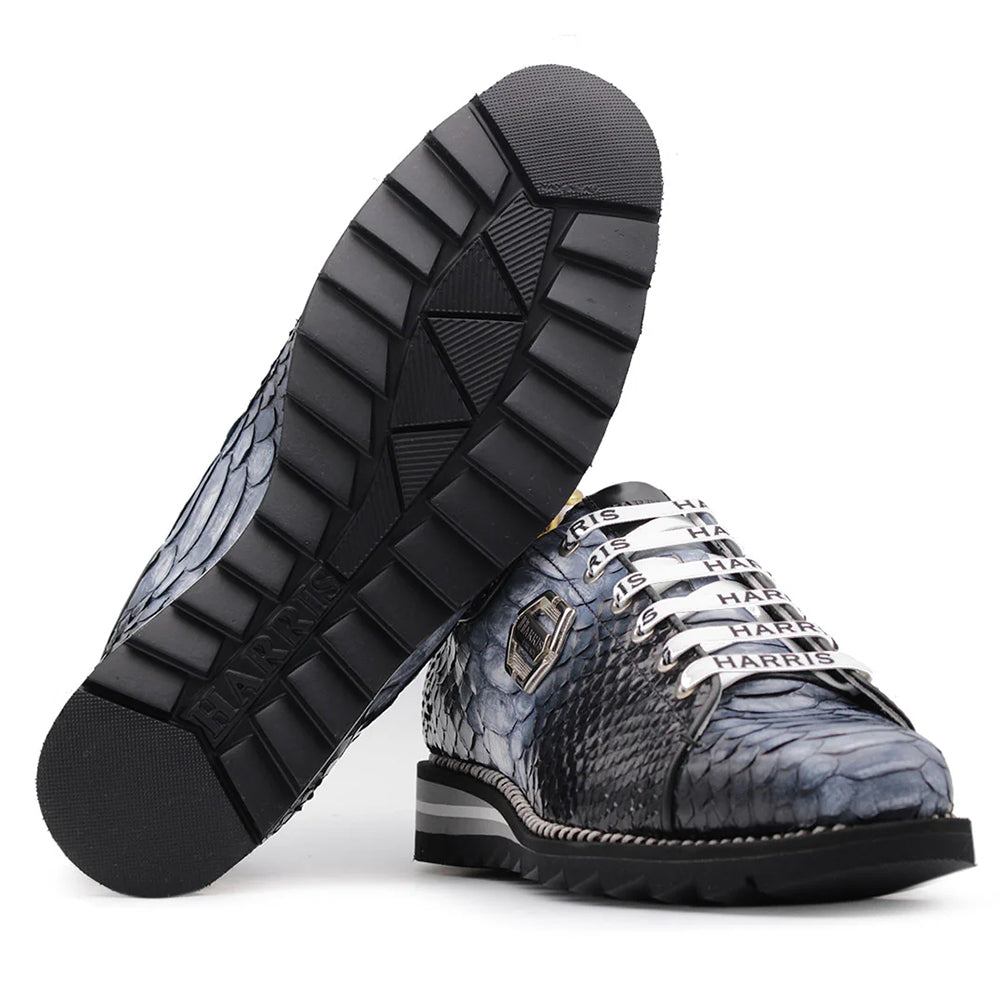 Harris Firenze 1913 Shaded Python Sneakers Black