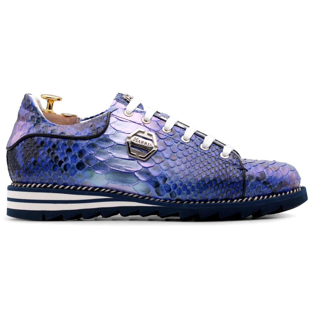 Harris Firenze 1913 Shaded Python Sneakers Blue