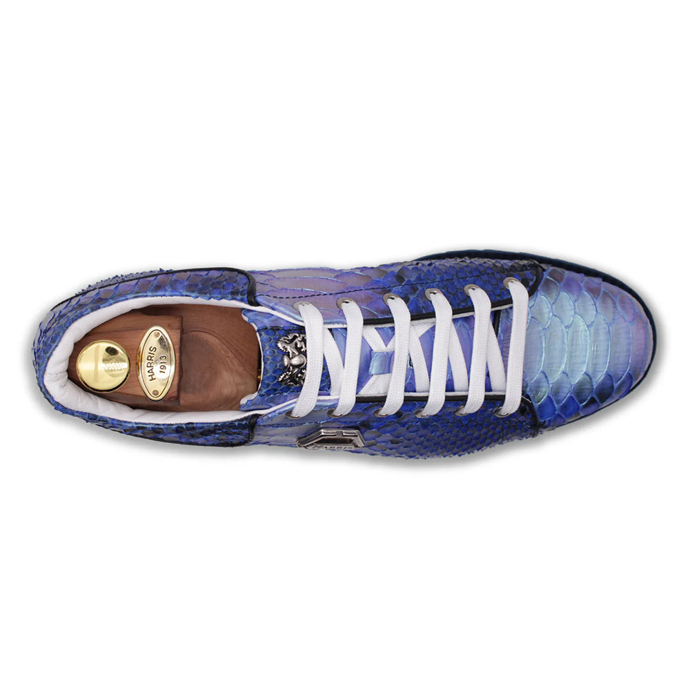 Harris Firenze 1913 Shaded Python Sneakers Blue