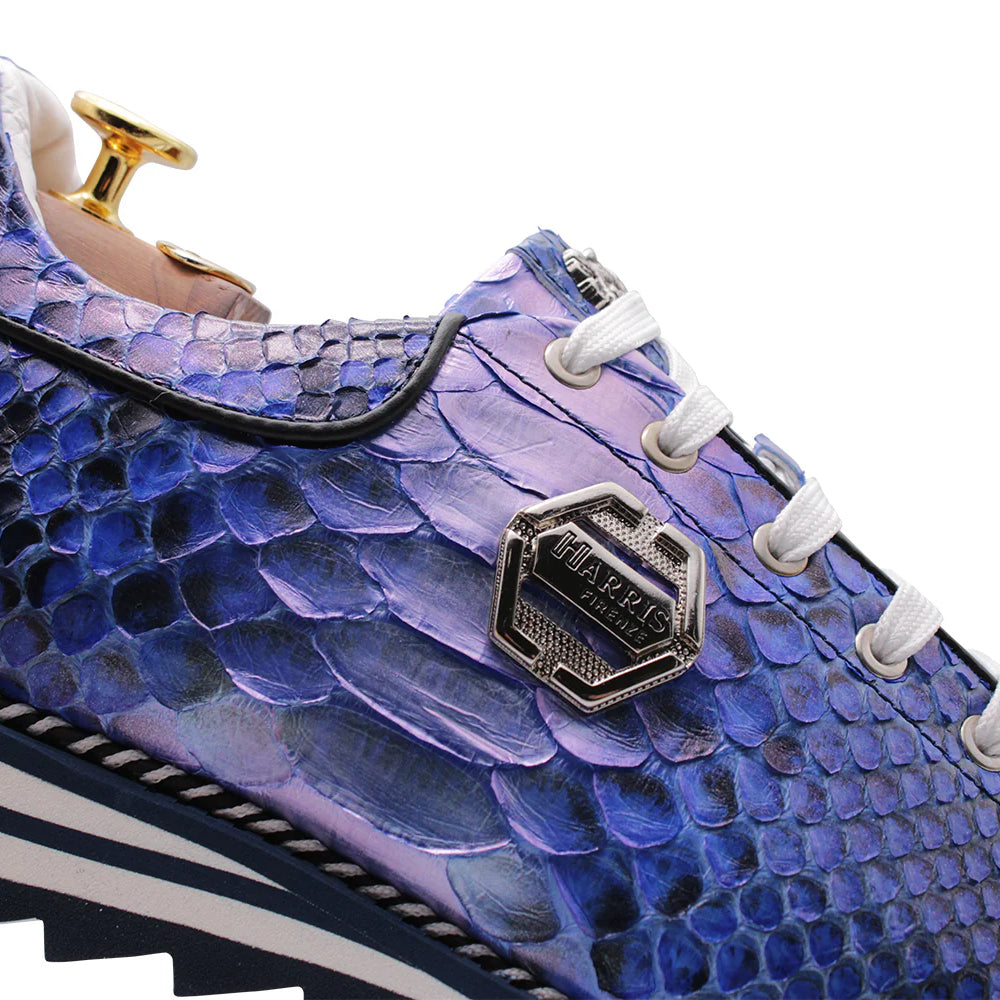 Harris Firenze 1913 Shaded Python Sneakers Blue