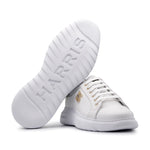 Harris Firenze 1913 Printed Leather Sneakers White