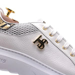 Harris Firenze 1913 Printed Leather Sneakers White