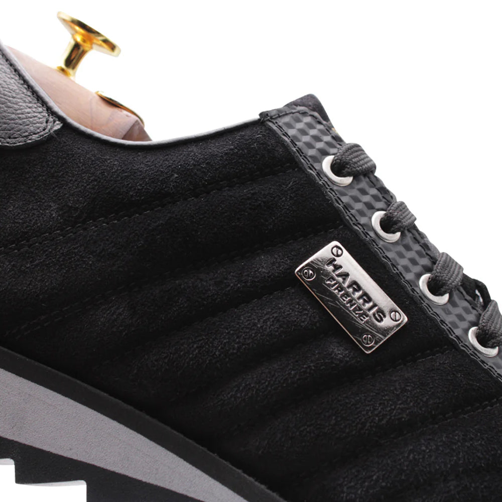 Harris Firenze 1913 Soft Suede Sneakers Black