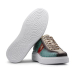 Harris Firenze 1913 Printed Leather Sneakers Green