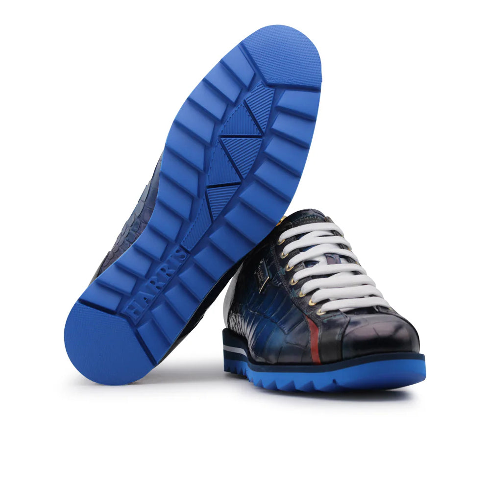 Harris Firenze 1913 Leather Sneakers Blue