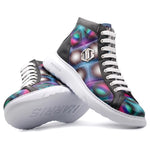 Harris Firenze 1913 Geometric Print Leather Ankle Boots Multicolor