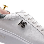 Harris Firenze 1913 Printed Leather Sneakers White