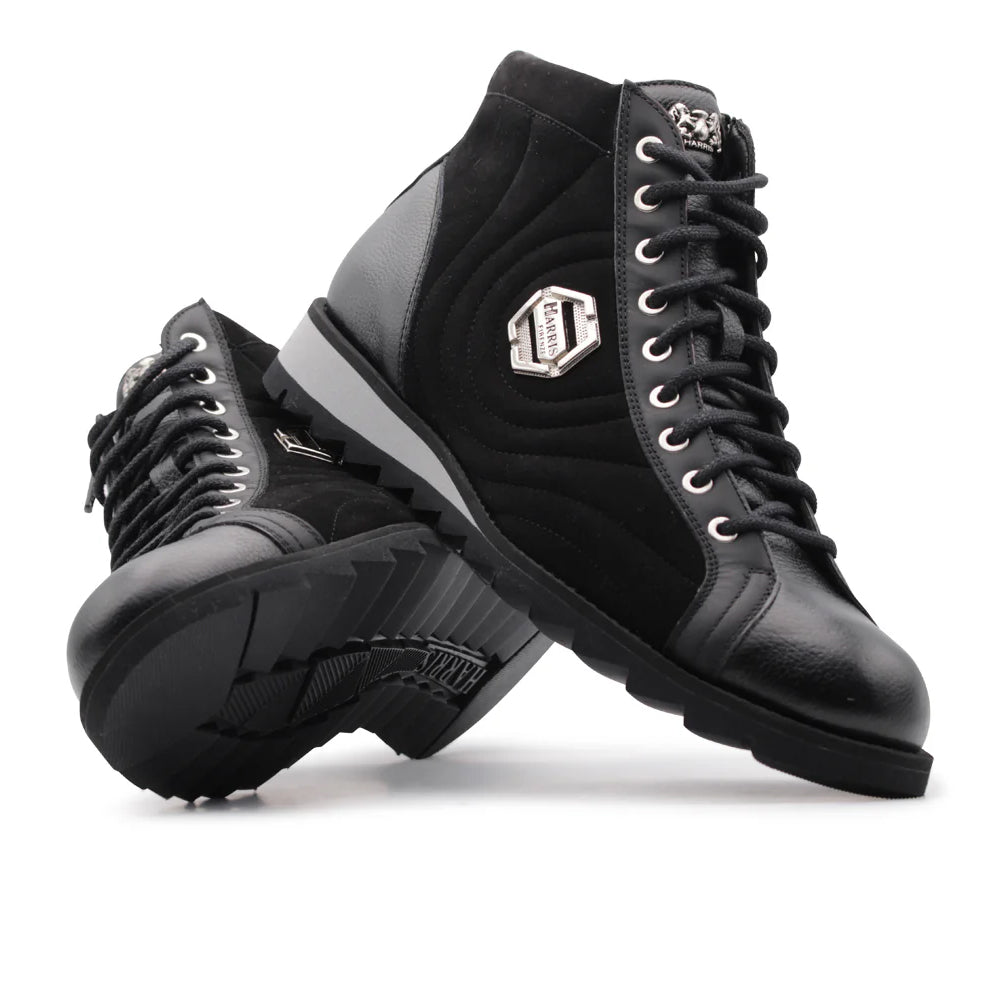 Harris Firenze 1913 Suede Ankle Boots Black