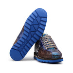 Harris Firenze 1913 Shaded Python Sneakers Brown