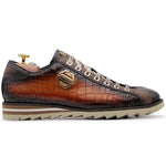 Harris Firenze 1913 Hand-Painted Leather Sneakers Honey