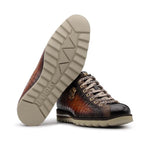 Harris Firenze 1913 Hand-Painted Leather Sneakers Honey