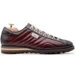 Harris Firenze 1913 Hand-Painted Leather Sneakers Burgundy