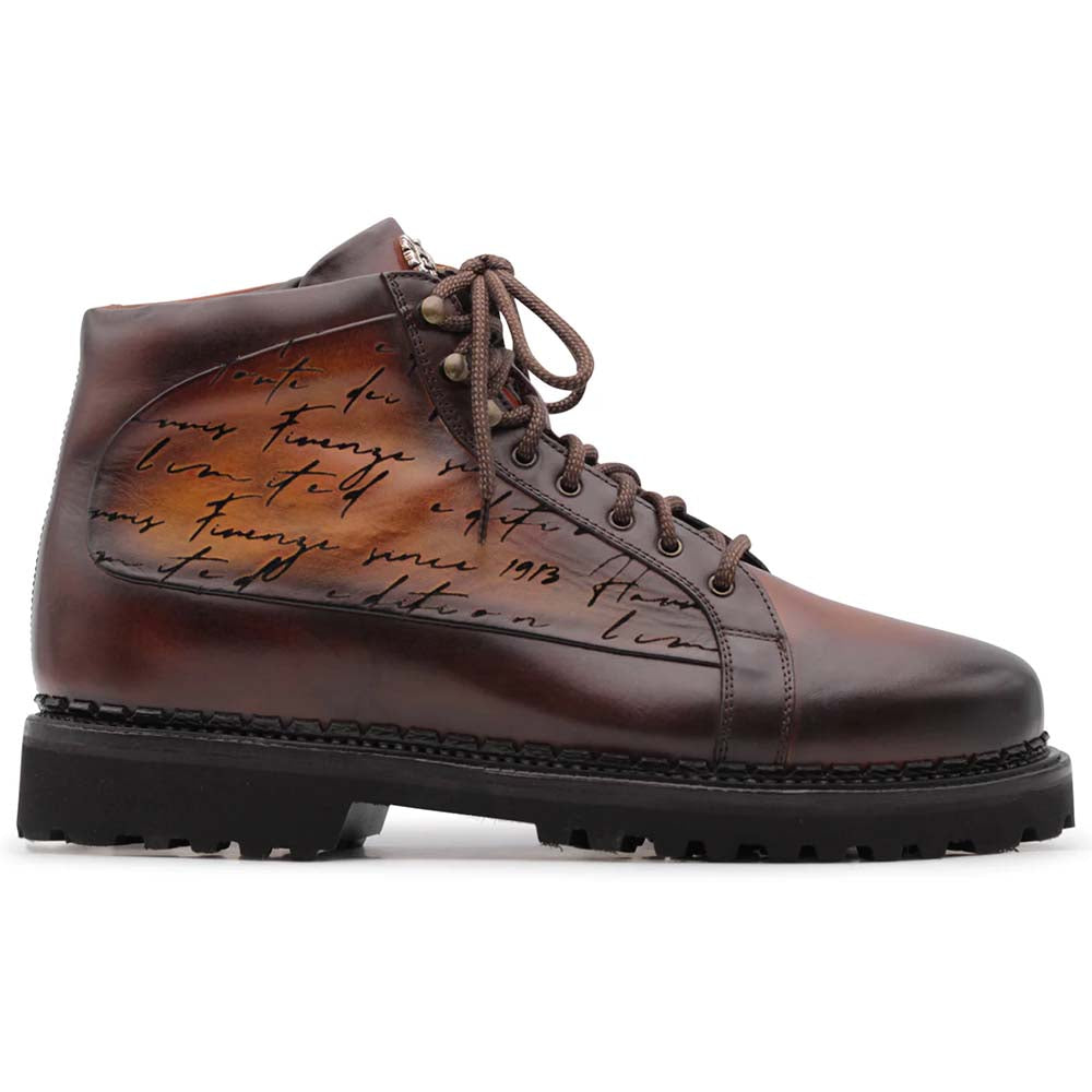 Harris Firenze 1913 Polacchino Hand-Painted Signature Boot Honey