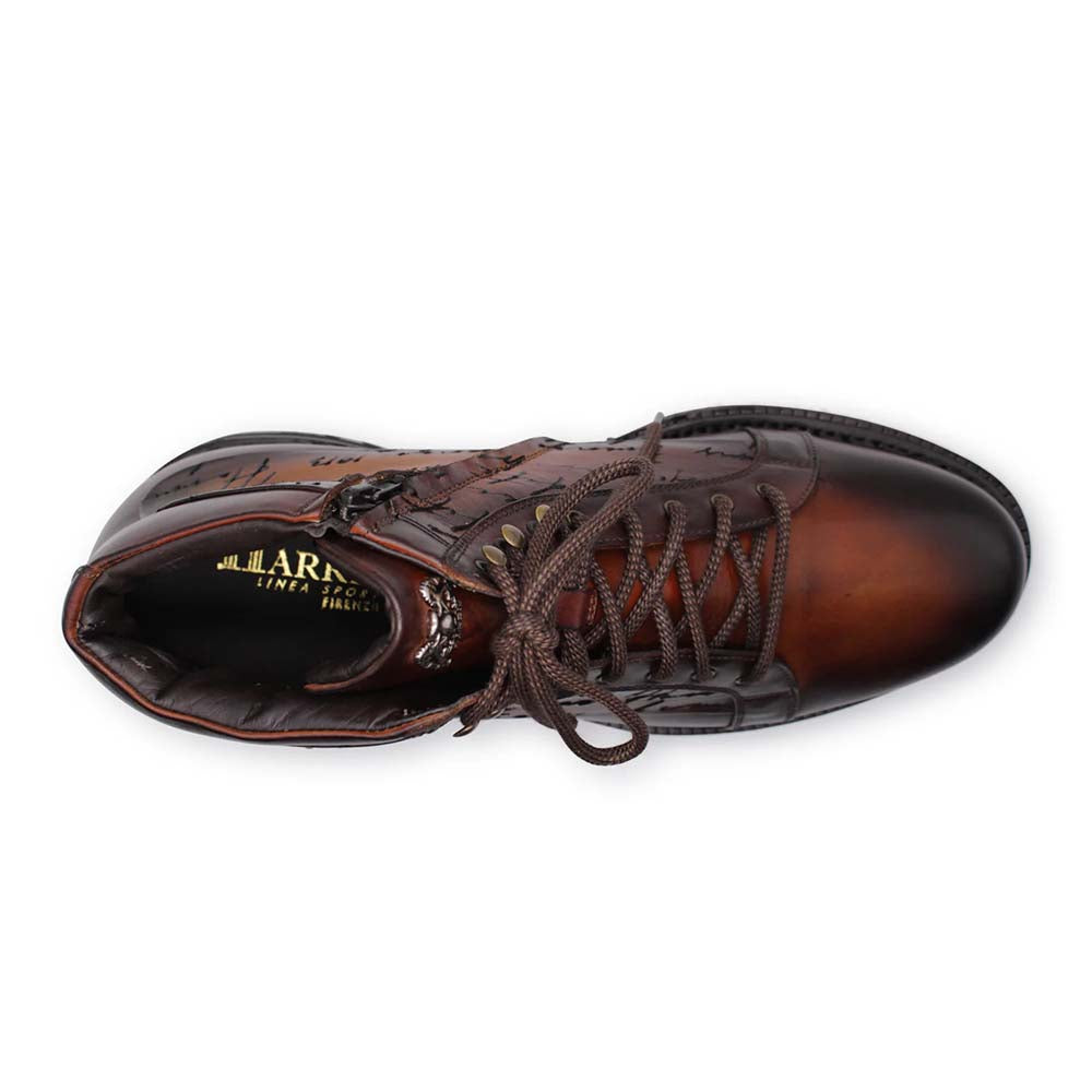 Harris Firenze 1913 Polacchino Hand-Painted Signature Boot Honey