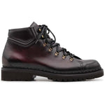 Harris Firenze 1913 Full Flower Pendula Leather Boots Burgundy