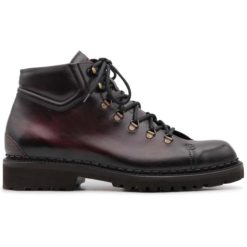 Harris Firenze 1913 Full Flower Pendula Leather Boots Burgundy