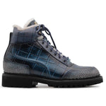 Harris Firenze 1913 Polacchino Fur Lined Boots Blue