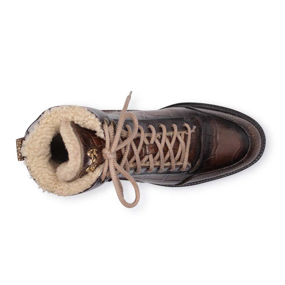 Harris Firenze 1913 Polacchino Fur Lined Boots Brown