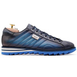 Harris Firenze 1913 Hand-Painted Leather Sneakers Blue