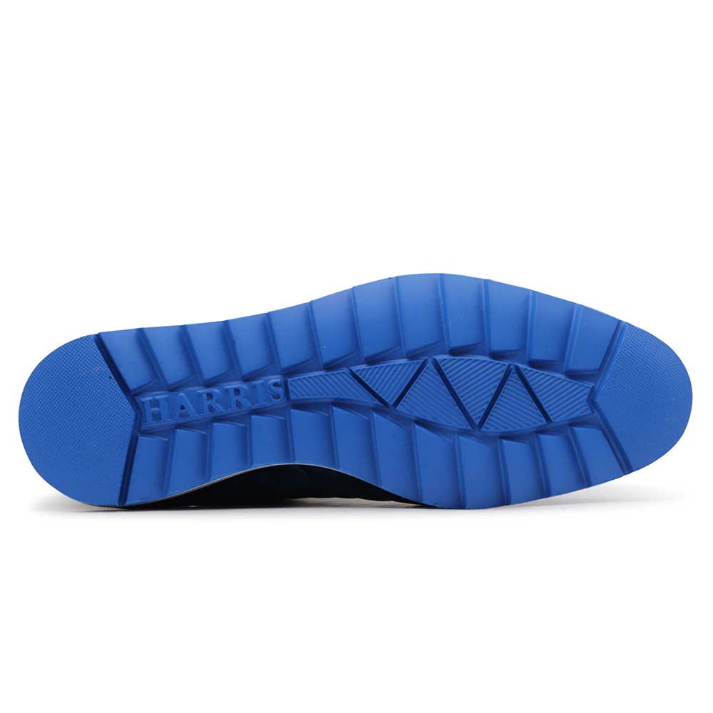 Harris Firenze 1913 Hand-Painted Leather Sneakers Blue