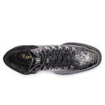 Harris Firenze 1913 Pedula Crocodile Print Boots Black