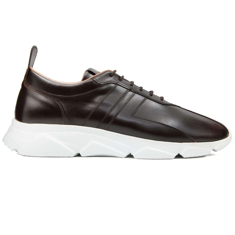 Il Gergo Il Muso Leather Sneaker Coffee