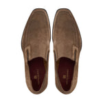 Bruno Magli Raging Suede Slip-on Shoes Taupe