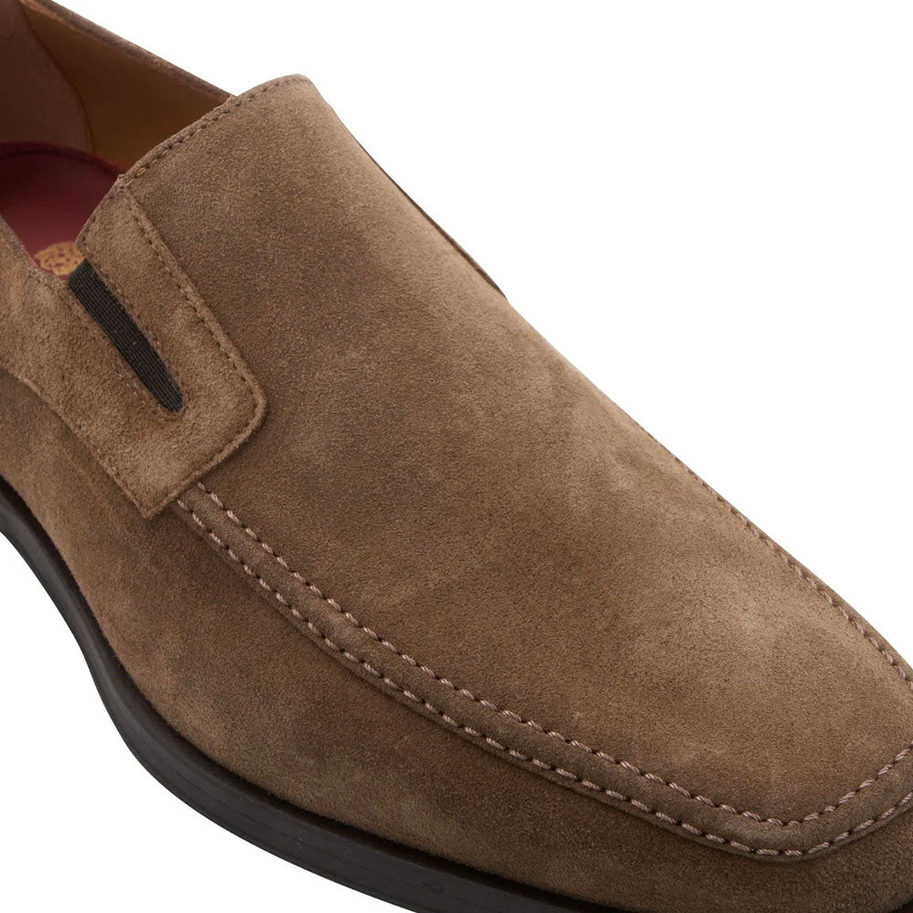 Bruno Magli Raging Suede Slip-on Shoes Taupe